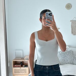 White strapped Top Princess polly